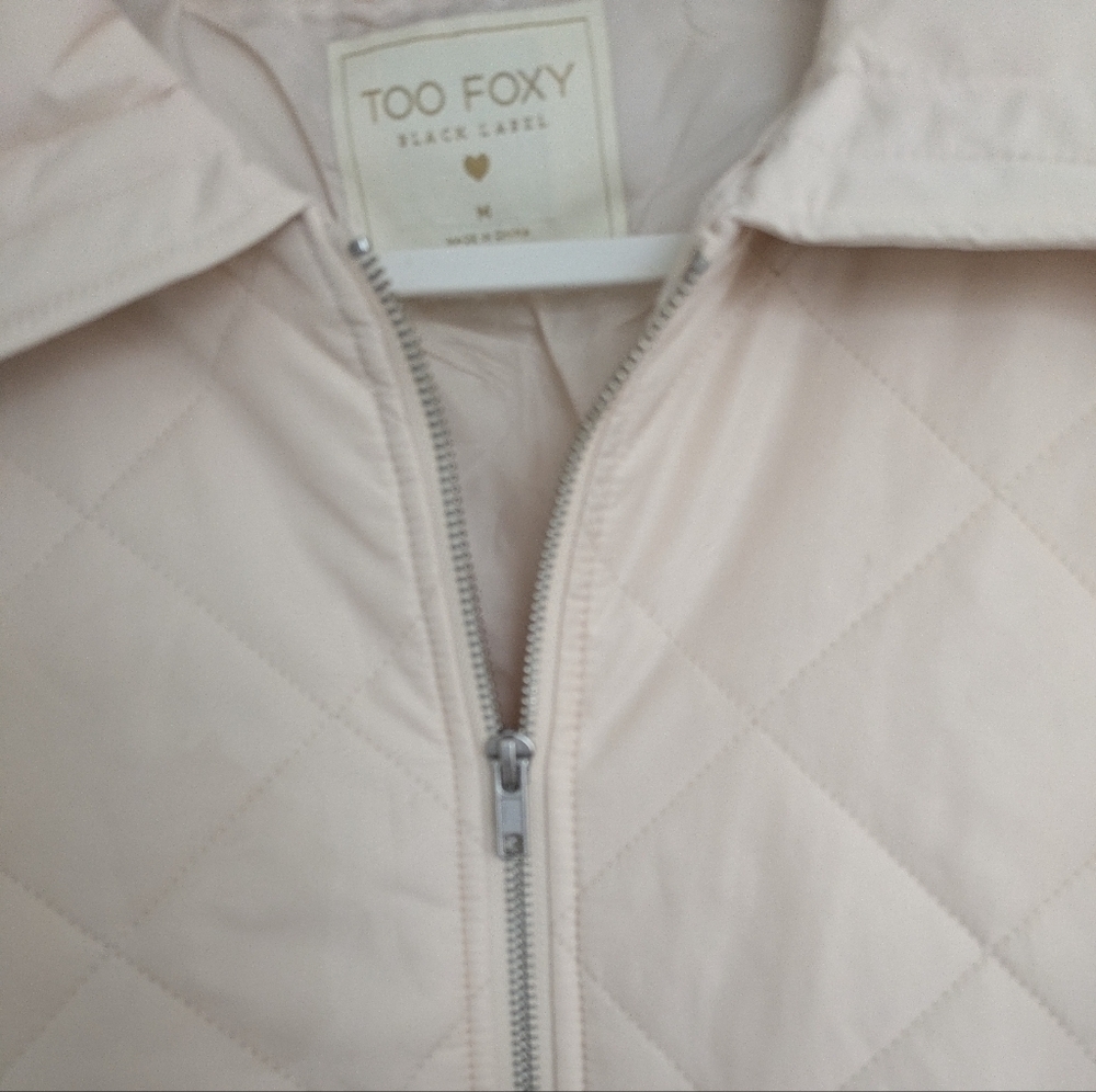 Cream Quilted Jacket - Picture 5 of 11